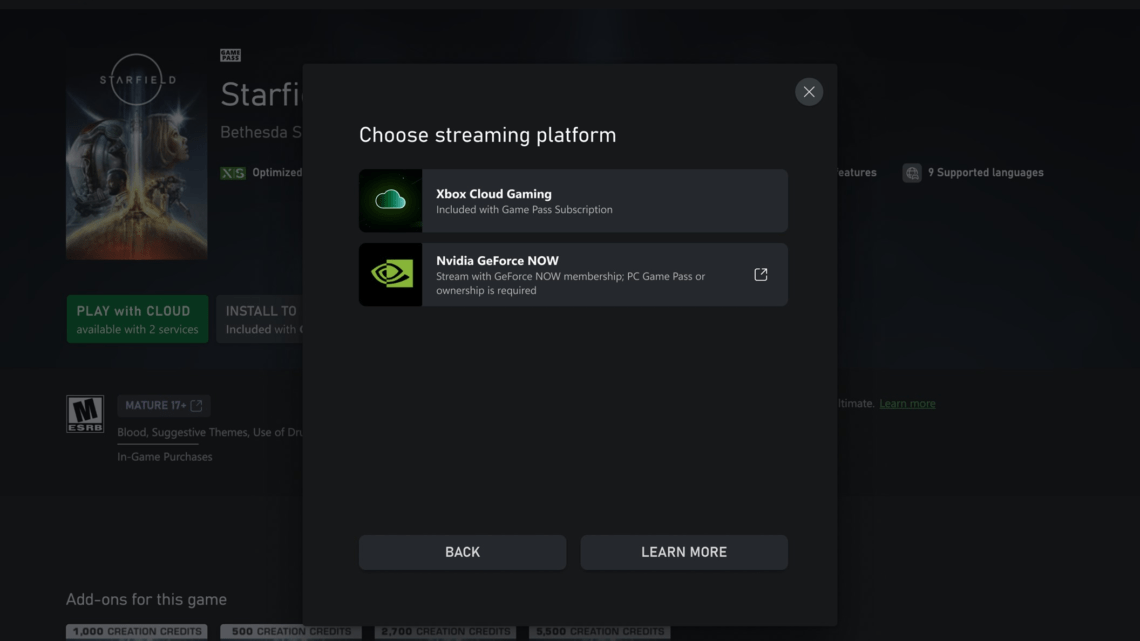 Geforce Now ahora en XBox
