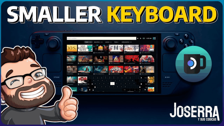 Teclado virtual de Steam Deck más pequeño