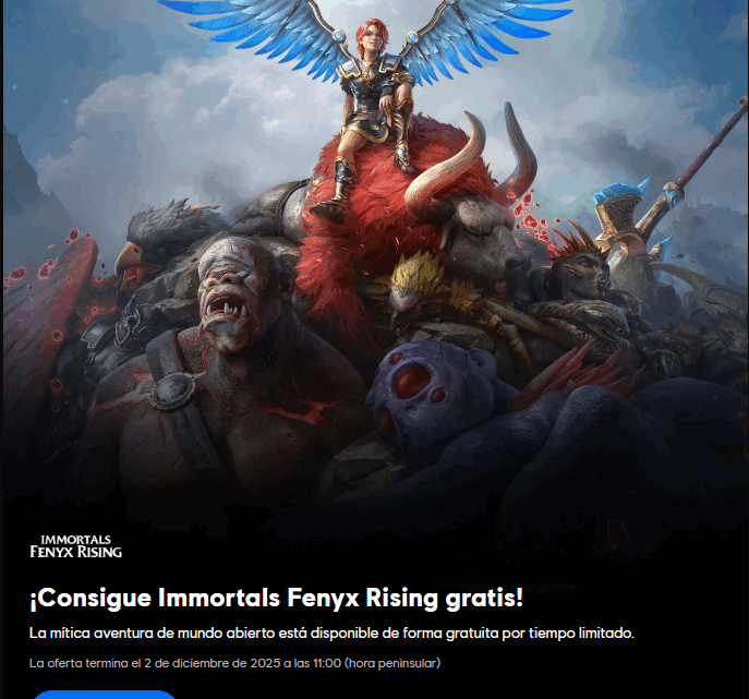 Ubisoft regala Immortals Fenyx Rising