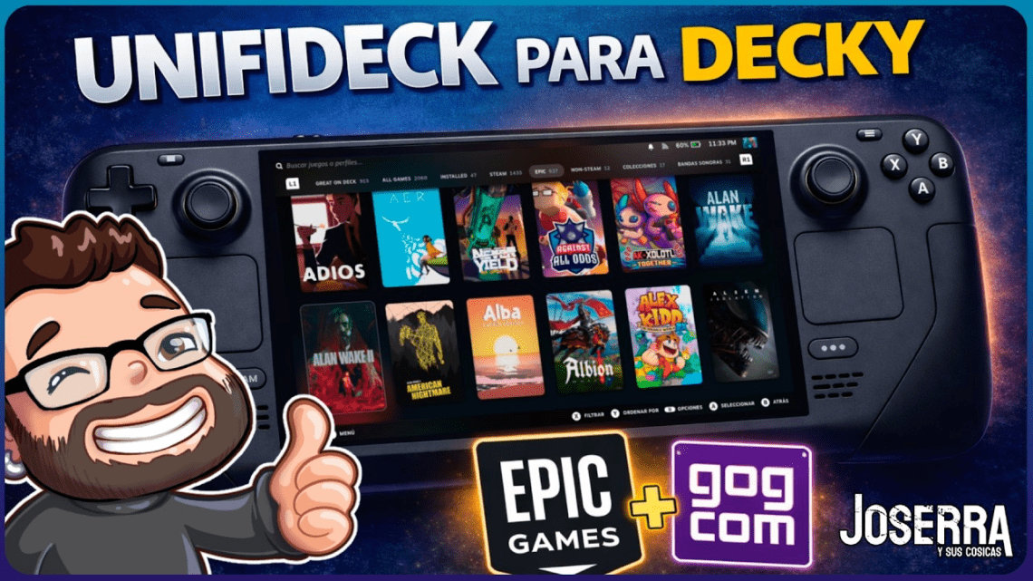 Unifideck: Epic, GoG y Amazon en tu Steam Deck