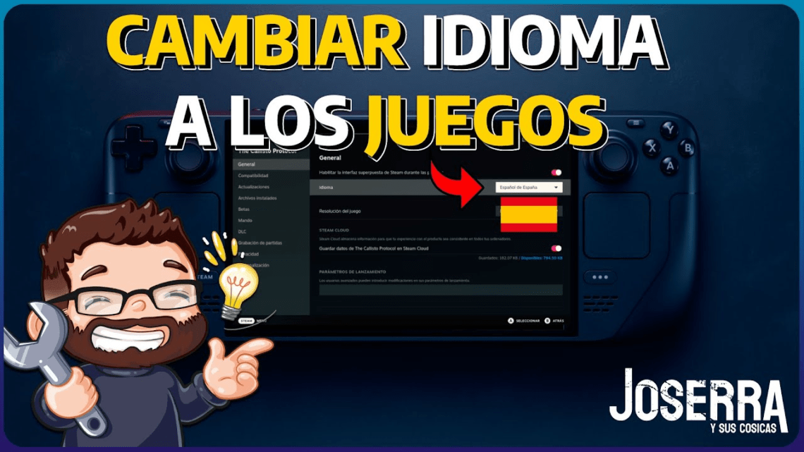 Cambiar idioma a los Juegos en Steam Deck